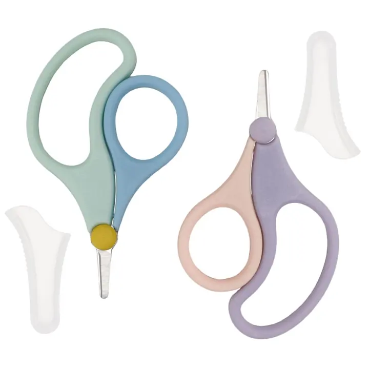 2-Pack Infant Nail Scissors — Rounded-Tip Baby Trimmers