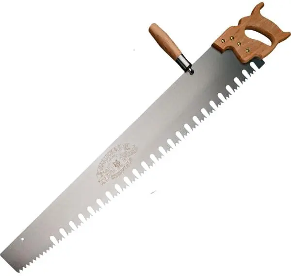 3 ft One-Man Crosscut Log Saw — Hand Saw with Screw-On Auxiliary Handle