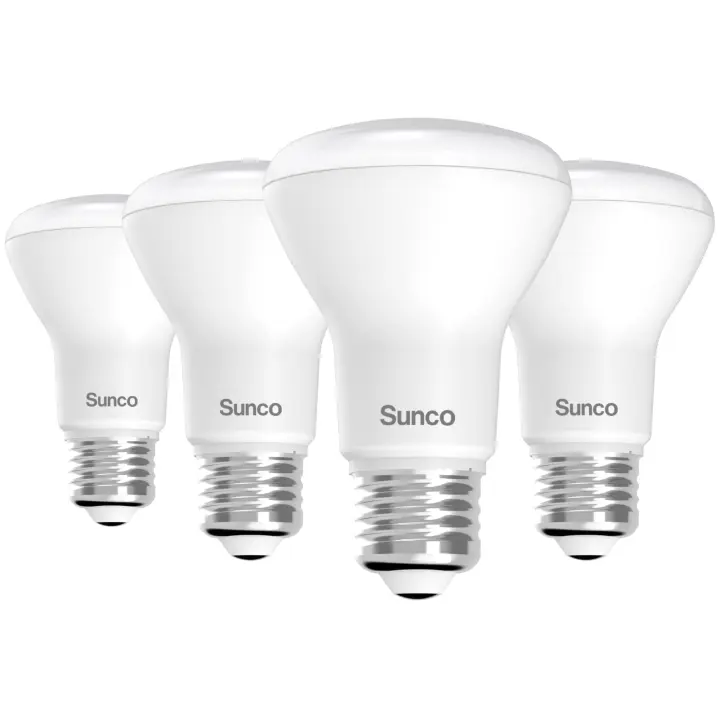 BR20 LED Flood Bulbs (E26) — 7W/550LM, 2700K Warm, Dimmable 4-Pack