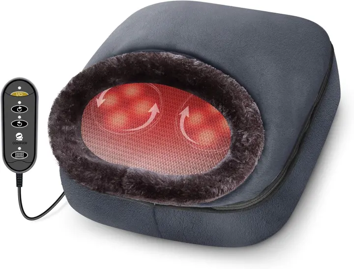 COMFIER Shiatsu Foot Massager with Heat — 2-in-1 Kneading Massager