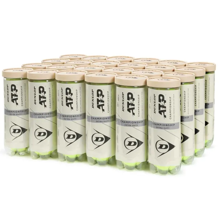 Dunlop ATP Championship Tennis Balls — 72 Count (Extra Duty)