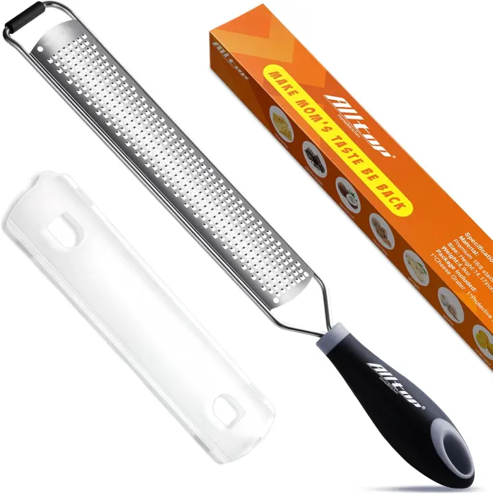 Handheld Stainless Steel Lemon Zester & Fine Grater — Pro Kitchen Tool