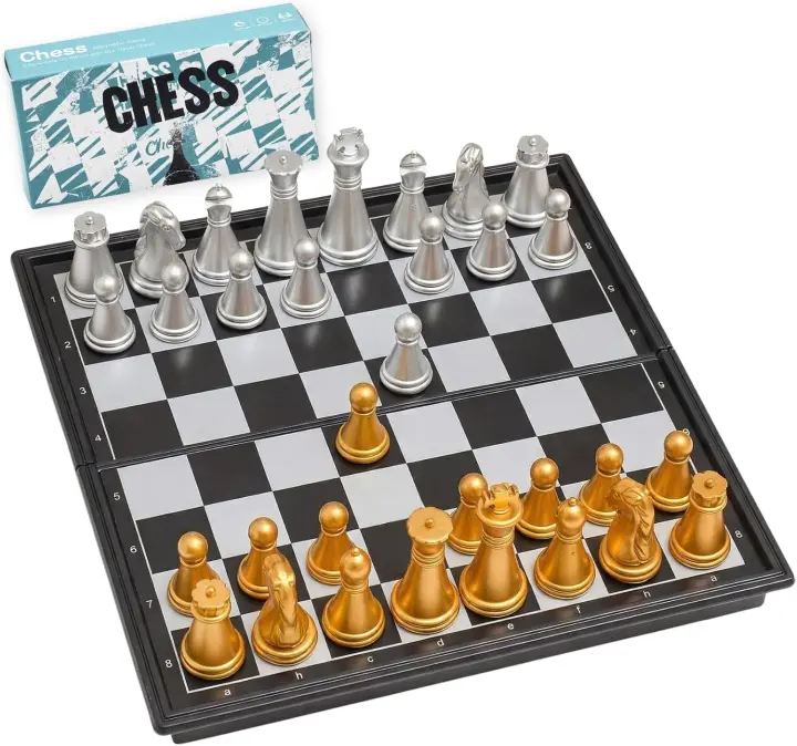 Mini Magnetic Travel Chess Set — 5.11-inch Folding X-Small Board