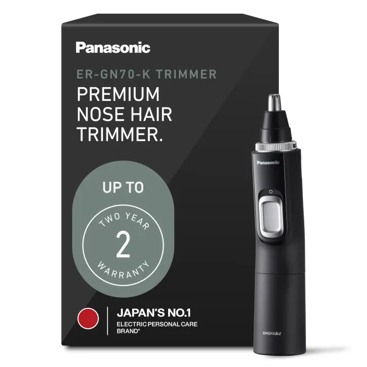 Panasonic Nose & Ear Hair Trimmer ER-GN70-K with Micro-Vacuum