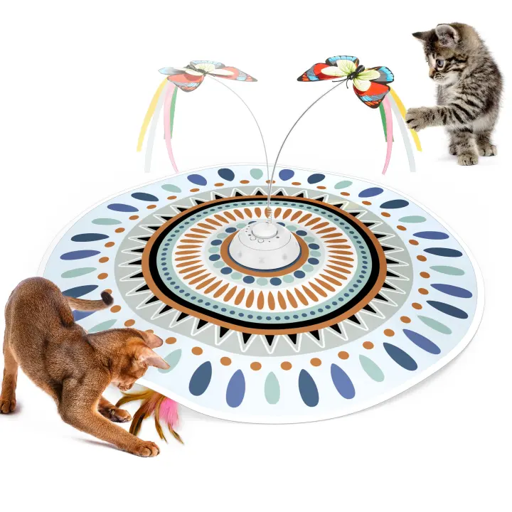 Rechargeable 3‑in‑1 Interactive Cat Toy — Hide & Seek Play (22.8 cm)