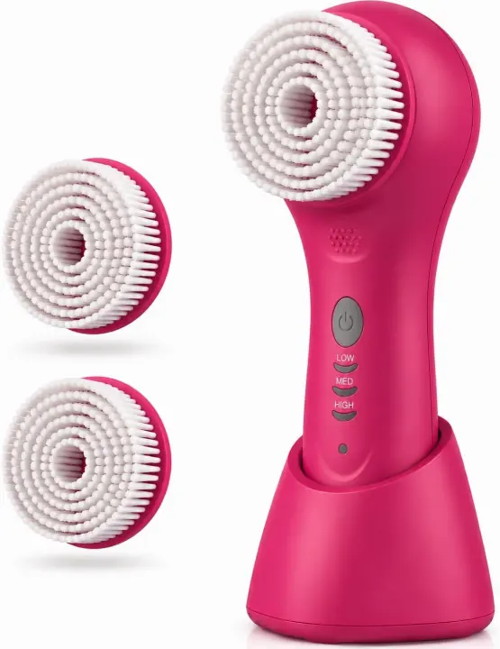 Rechargeable Sonic Facial & Body Cleansing Brush — Waterproof, 3 Speeds