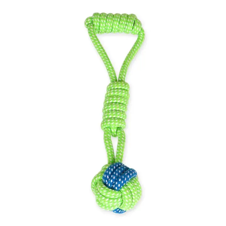 Sunglow Cotton Rope Ball Dog Toy — Interactive Chew & Tug for Puppies