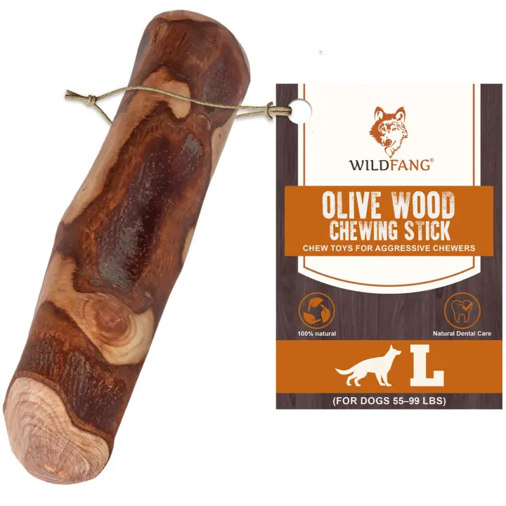 Wildfang Olive Wood Chew Sticks — Large Natural Dog Chew Toy