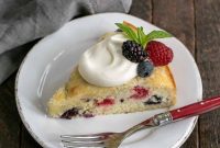 Zesty Berry Lemon Cloud Cake
