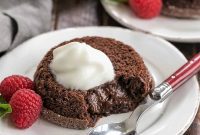 Decadent Lava Cakes with Boozy Kahlua Whipped Cream