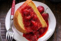 Zesty Lemon Bundt, Crowned with Strawberry Sweetness