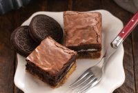 Oreo Stuffed Chocolate Chip Brownies