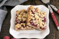 Raspberry Crumble Bars