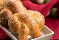Golden Braided Challah Pretzels