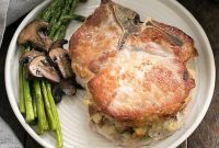 Savory Stuffed Pork Chops with Sweet Apple Thyme Glaze