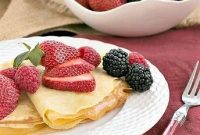 Rum-Kissed Golden Crêpes with Zesty Lemon Curd