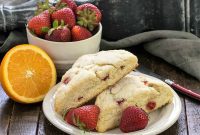 Tender Strawberry Buttermilk Scones