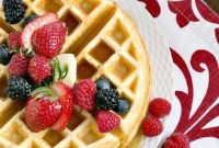 Golden Buttermilk Waffle Perfection