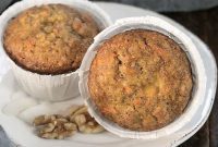 Luscious Cream Cheese Core Carrot Cake Muffins