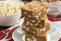 Golden Butterscotch White Chocolate Blondies