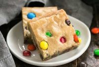 Loaded M&M Blondies