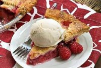 Raspberry Lattice Pie