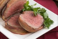 Seared Beef Tenderloin with Creamy Gorgonzola