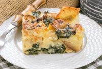 Savory Gruyere Spinach Strata
