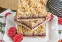 Sweet Raspberry Crumble Squares