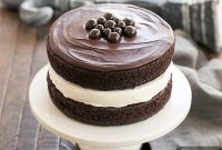 Fudgy Chocolate Cream Layer Cake