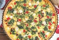 Savory Sun-dried Tomato and Spinach Quiche