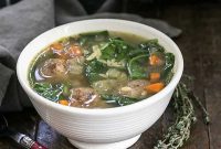 Hearty Italian Meatball and Greens Soup