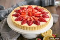 Sunshine Strawberry Lemon Curd Tart