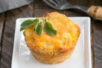 Golden Cheesy Potato Muffins