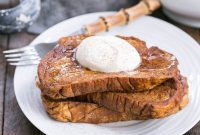Velvet Pumpkin French Toast and Mascarpone Cloud