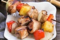 Sticky Honey Chicken Skewers