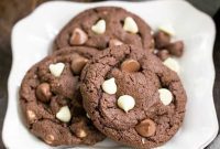 Decadent Triple Chocolate Fudge Cookies