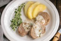 Pork Medallions in Calvados Cream with Sautéed Apples