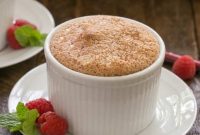 Cloud-Like Raspberry Souffles