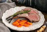 Herb-Crusted Lamb Chops with Tangy Mustard Drizzle