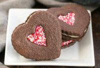 Decadent Heart Cookie Sandwiches