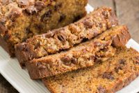 Decadent Chocolate Chip Toffee Banana Loaf