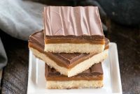 Golden Caramel Shortbread Chocolate Bars