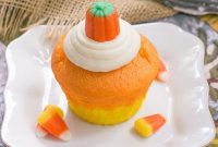 Ghoulishly Good Candy Corn Cupcakes