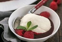 Velvet Cream Hearts with Raspberry Drizzle