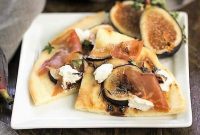 Sweet Fig Salty Prosciutto Goat Cheese Pizza
