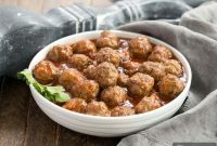 Golden Apricot Party Meatballs