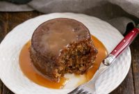 Caramel Drizzled Date Cakes