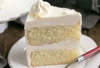 Velvety White Layer Cake with White Chocolate Buttercream