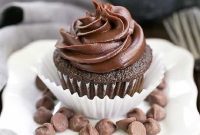 Decadent Ghirardelli Dark Chocolate Cupcakes